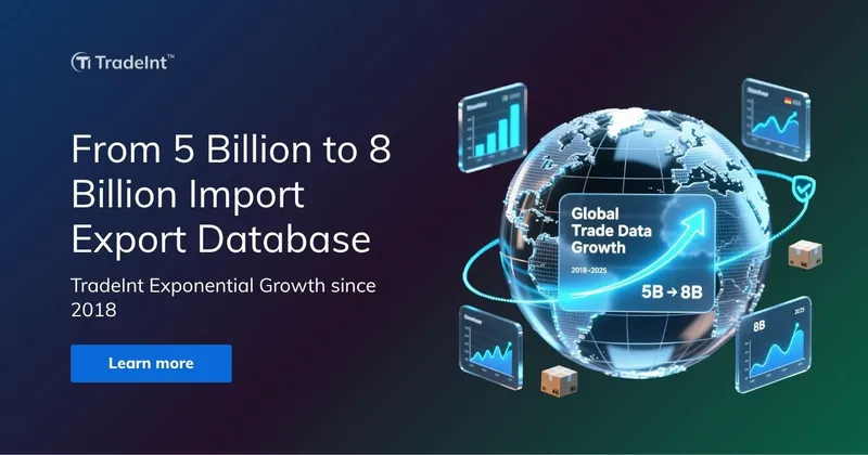 From 5 Billion to 8 Billion Import Export Database: TradeInt Marks Exponential Growth since 2018