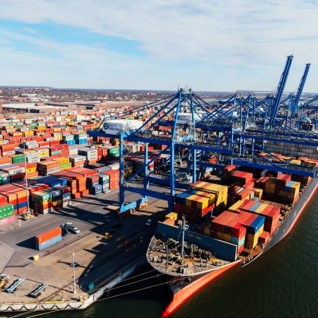 Container terminal handling exempted imported goods in Malaysia's key industries