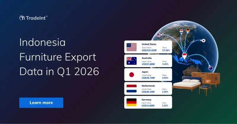 Indonesia furniture export data: Latest insights in Q1 2026