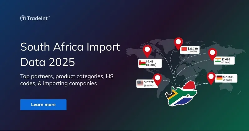 South Africa Import Data 2025: Top Partners, Products Analysis