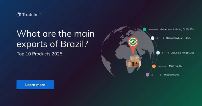 What are the main exports of Brazil? Top 10 products in 2025
