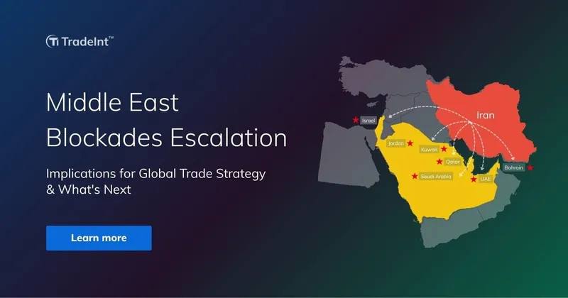 Middle East Blockades Escalation: Implications for Global Trade Strategy & What's Next