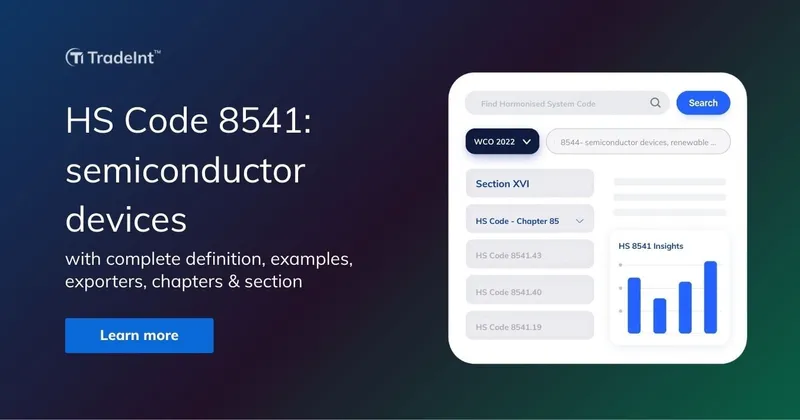A Deep Dive Into HS Code 8541: Definition, Chapter & Section, Exporters, Examples