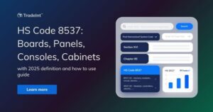 HS Code 8537 Explained: 2025 Definition & How to Use