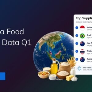 TradeInt banner showing Malaysia food imports data Q1 2026, with Indonesia, Brazil, New Zealand, Thailand and Australia as top supplier countries.
